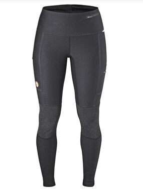 NWOT FJALLRAVEN Abisko Trekking Tights, Dark Grey, Hiking/Camping/Outdoor Pants